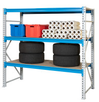 Regały magazynowe CRWV - udźwig do 600 lub 900 kg/półkę 1