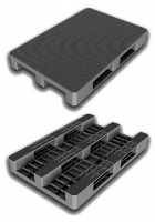 Palety plastikowe 1200x800 ABR pełne 1