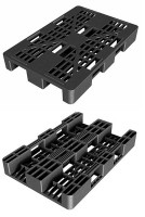 Palety plastikowe 1200x800 ABR ażurowe na płozach 1