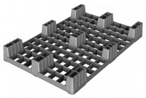 Palety plastikowe 1200x800 ażurowe na stopach 2