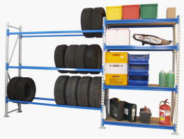 Regały magazynowe CMJX - udźwig od 330 do 650 kg/półkę 3