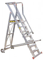 Drabiny jezdne aluminiowe SMT 1