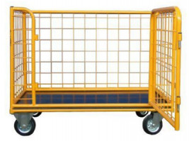 Wózki transportowe siatkowe z otwieranym bokiem 1