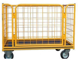 Wózki transportowe siatkowe z otwieranym bokiem 2