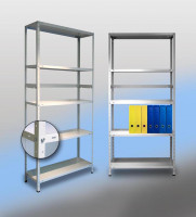 Regały magazynowe SOES - udźwig do 100 kg/półkę 2