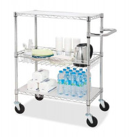 Wózki półkowe chromowane, z atestem 2