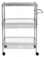 Wózki półkowe chromowane, z atestem 3