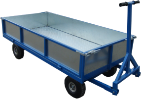 Wózek przyczepa na kołach pneumatycznych 1